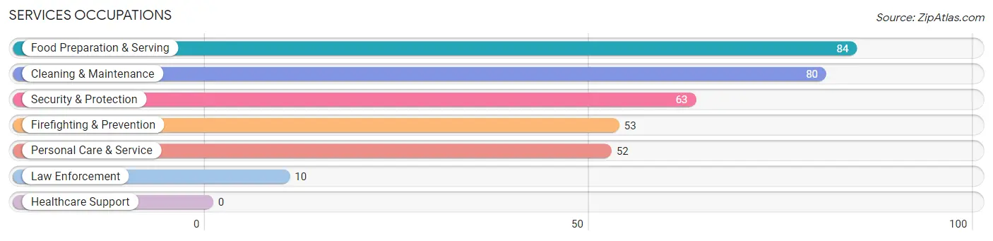 Services Occupations in South Run