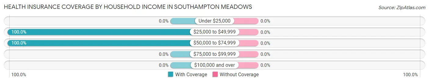 Health Insurance Coverage by Household Income in Southampton Meadows