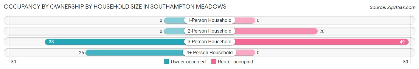 Occupancy by Ownership by Household Size in Southampton Meadows