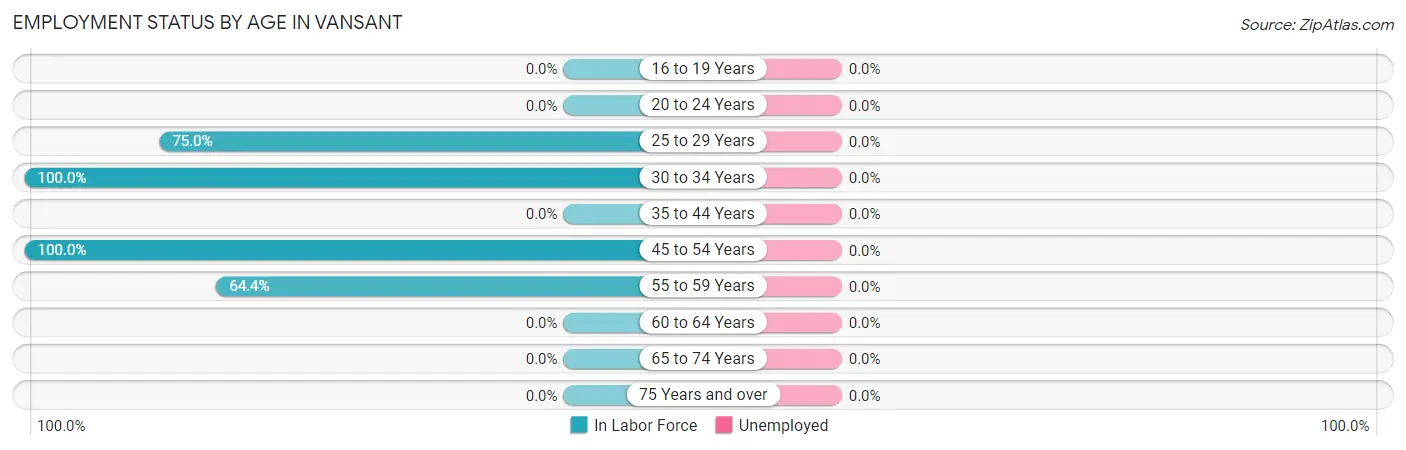 Employment Status by Age in Vansant