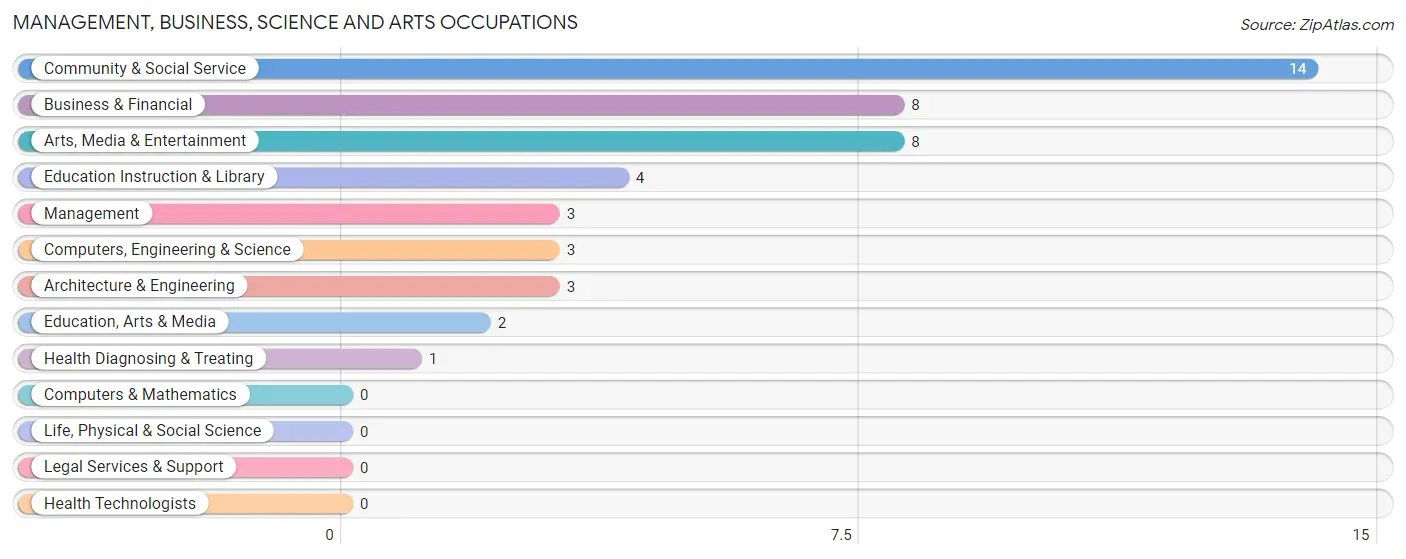 Management, Business, Science and Arts Occupations in White Stone