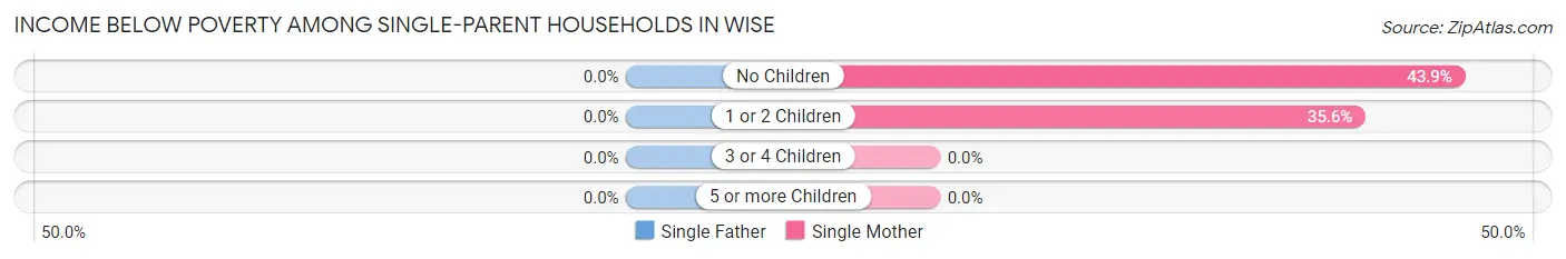 Income Below Poverty Among Single-Parent Households in Wise