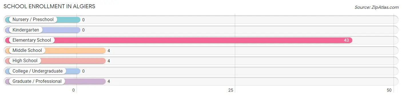 School Enrollment in Algiers