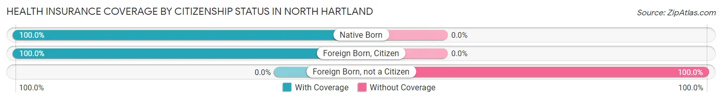 Health Insurance Coverage by Citizenship Status in North Hartland