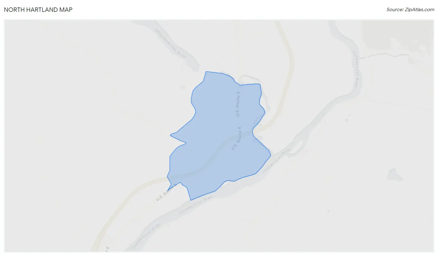 North Hartland Map