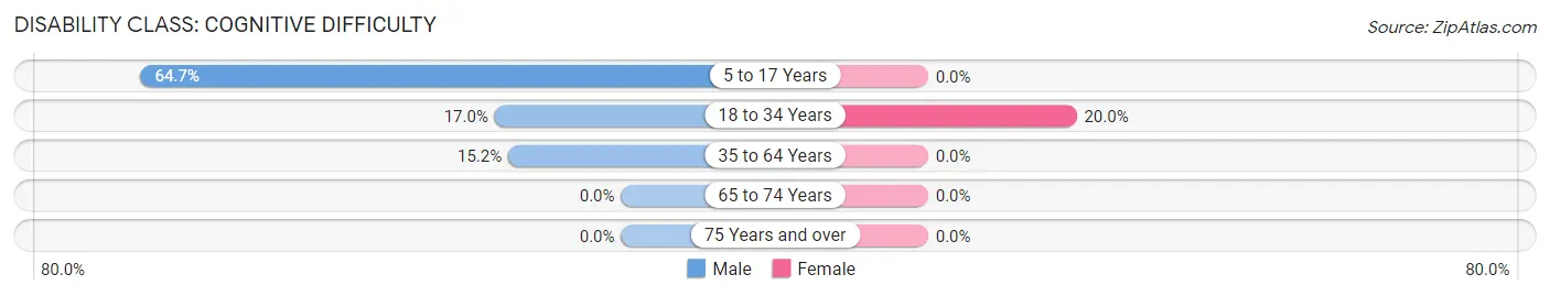 Disability in Plainfield: <span>Cognitive Difficulty</span>