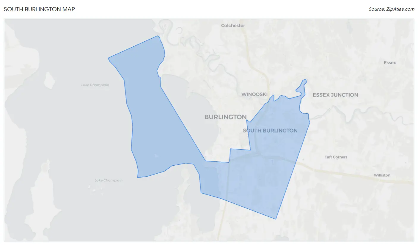 South Burlington Map