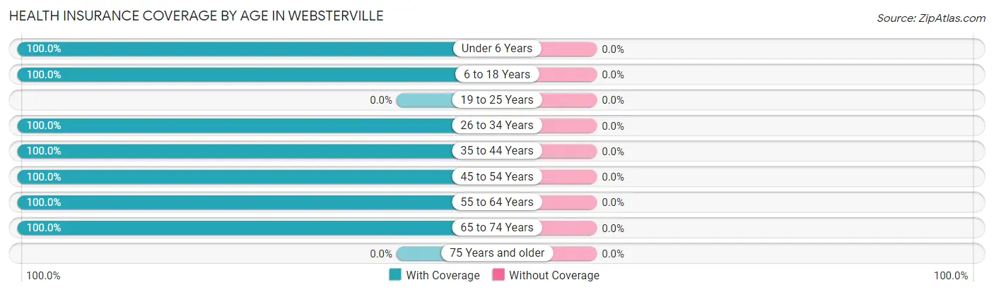 Health Insurance Coverage by Age in Websterville