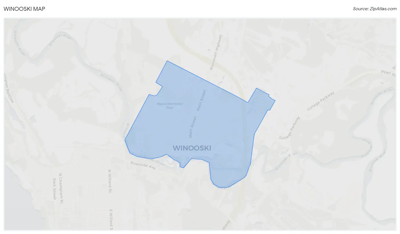 Winooski Map