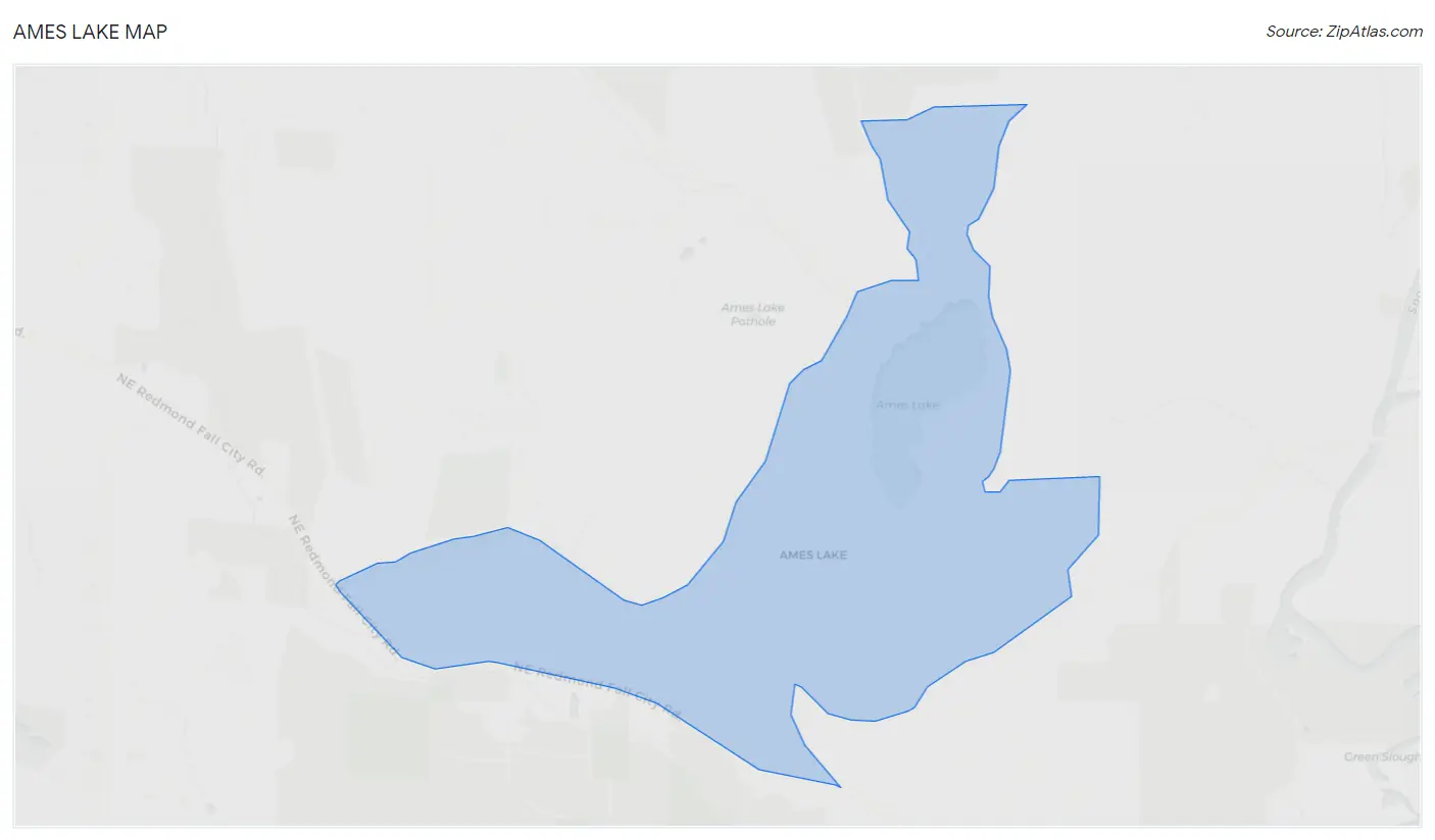 Ames Lake Map