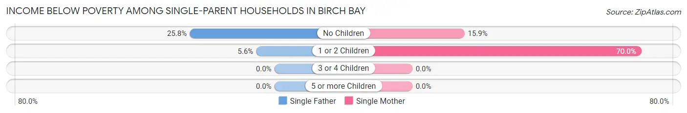 Income Below Poverty Among Single-Parent Households in Birch Bay
