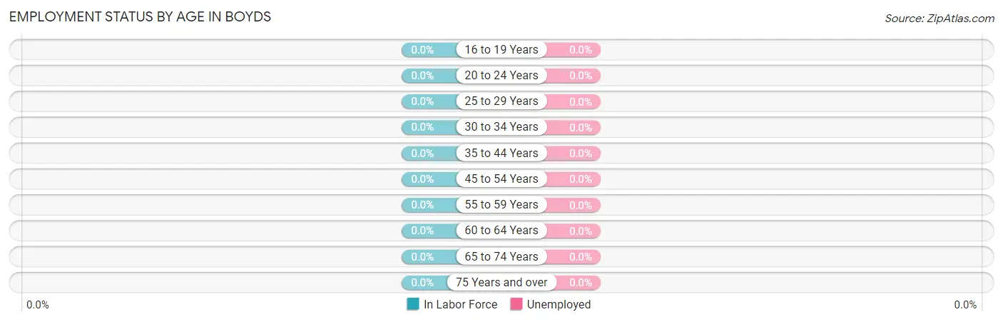 Employment Status by Age in Boyds