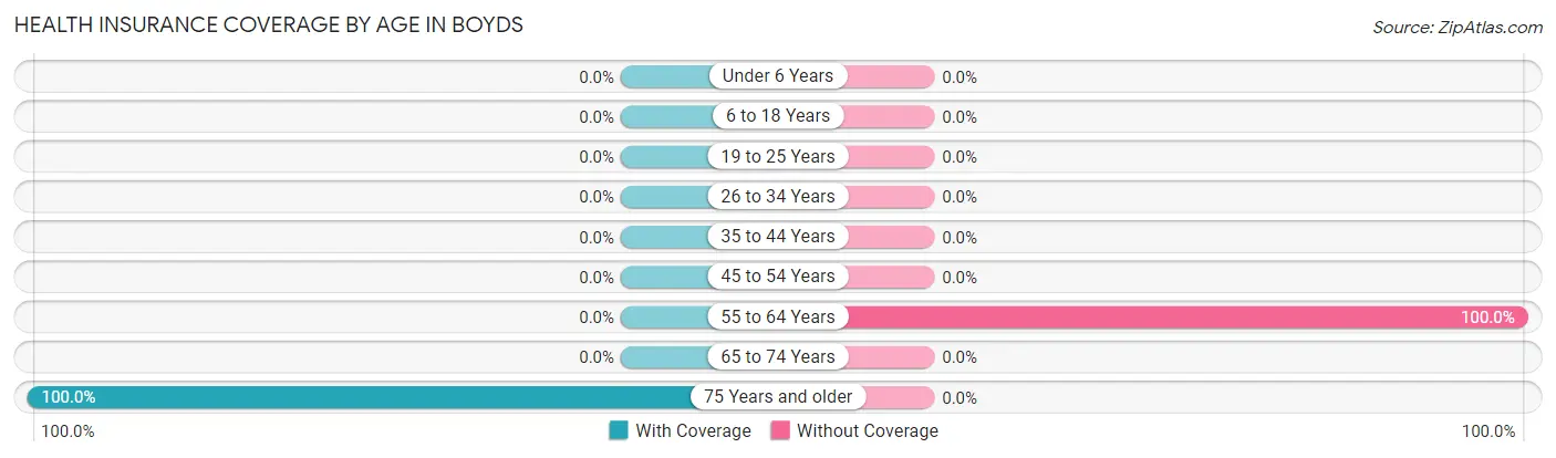 Health Insurance Coverage by Age in Boyds