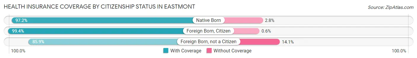 Health Insurance Coverage by Citizenship Status in Eastmont