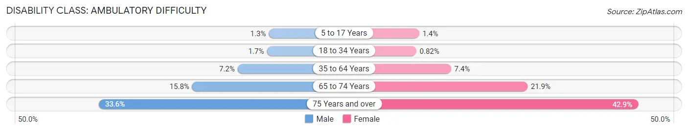 Disability in Everett: <span>Ambulatory Difficulty</span>