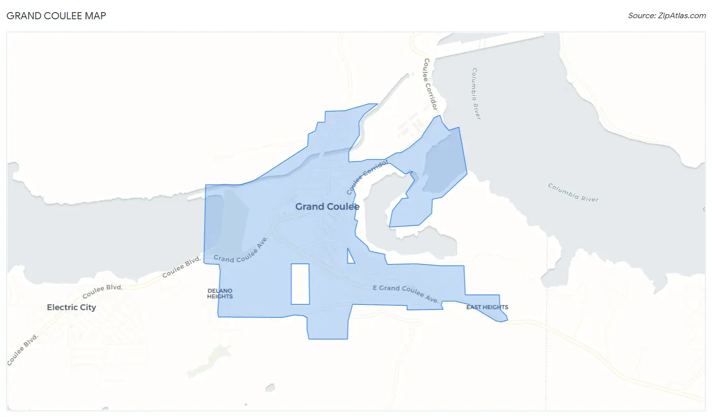 Grand Coulee Map