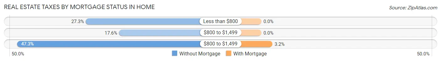 Real Estate Taxes by Mortgage Status in Home