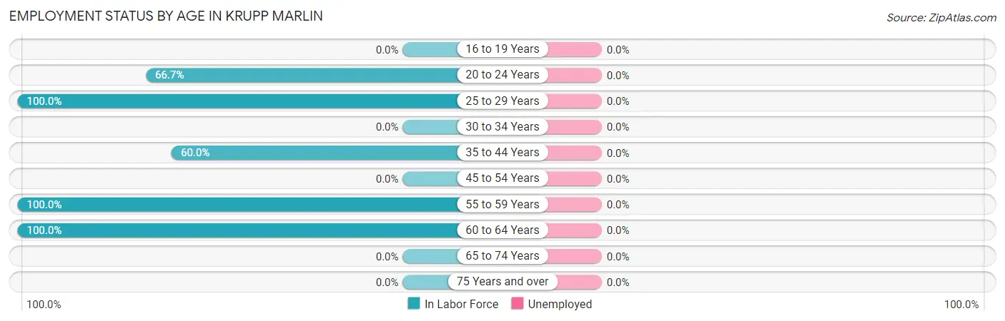 Employment Status by Age in Krupp Marlin