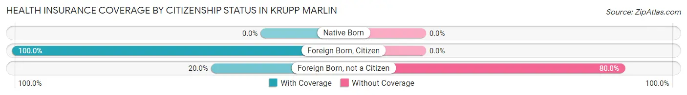 Health Insurance Coverage by Citizenship Status in Krupp Marlin