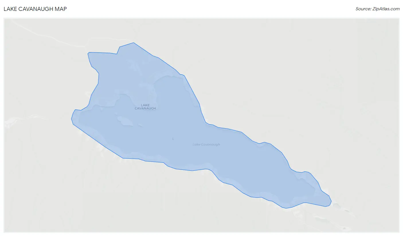 Lake Cavanaugh Map