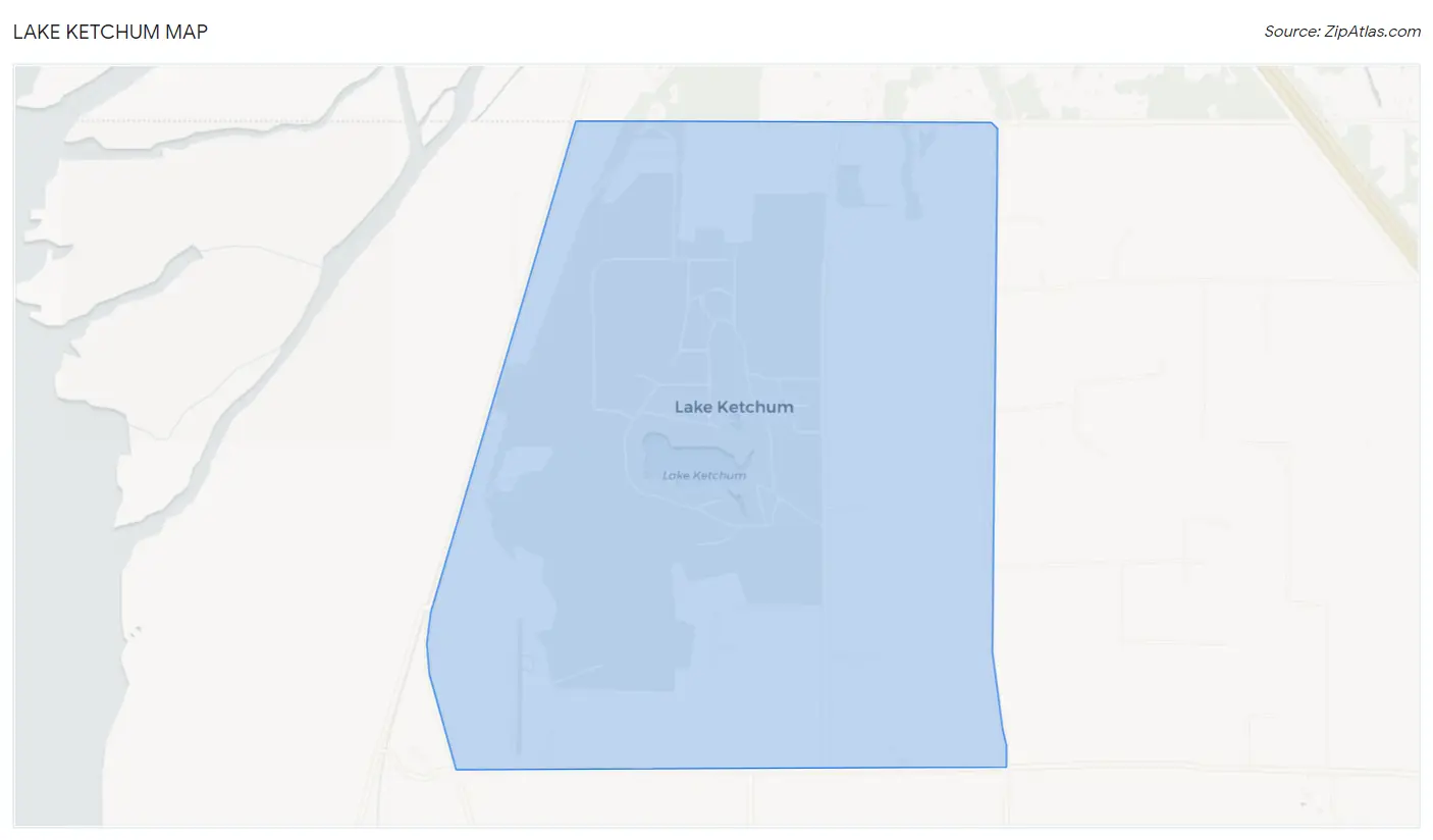 Lake Ketchum Map