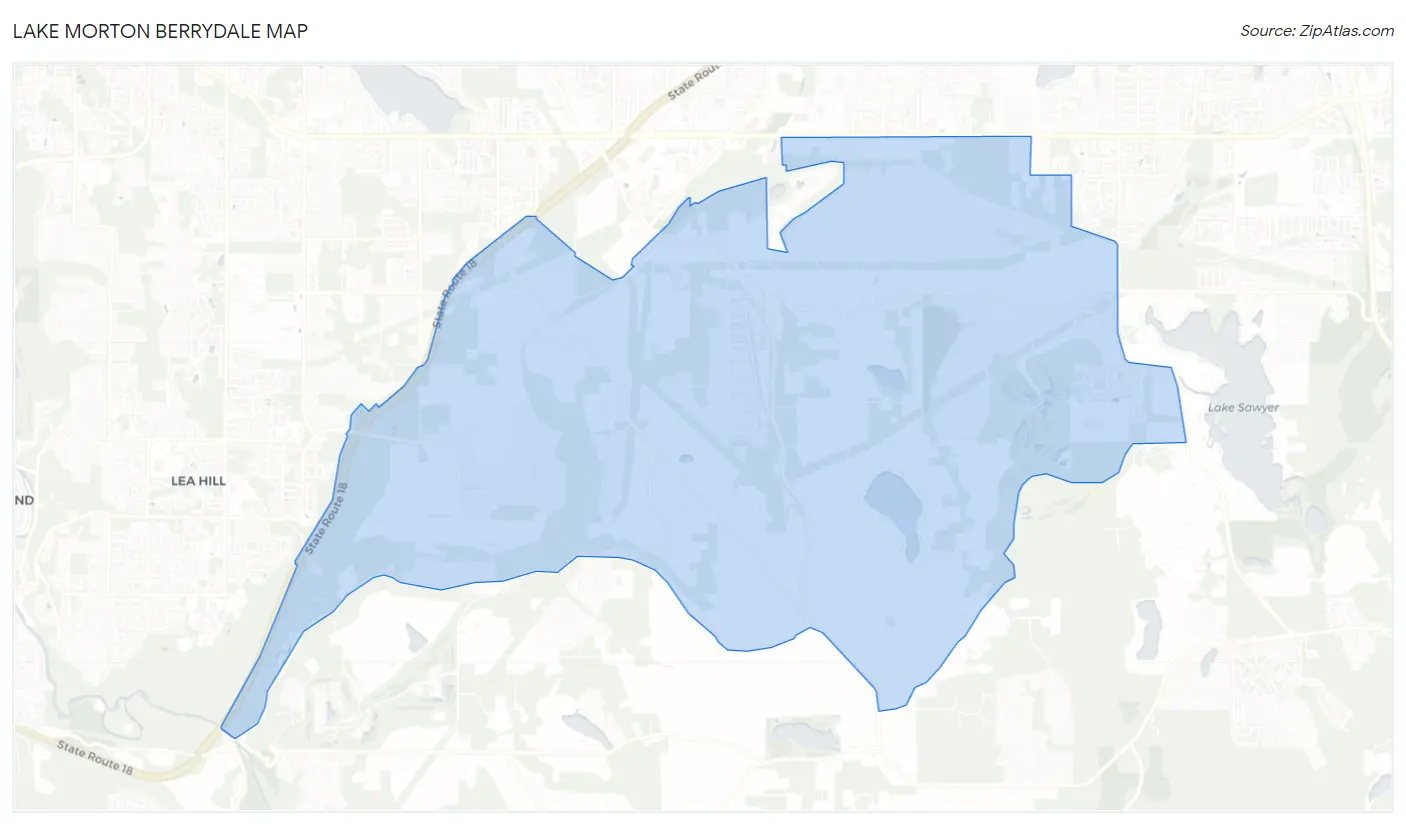 Lake Morton Berrydale Map