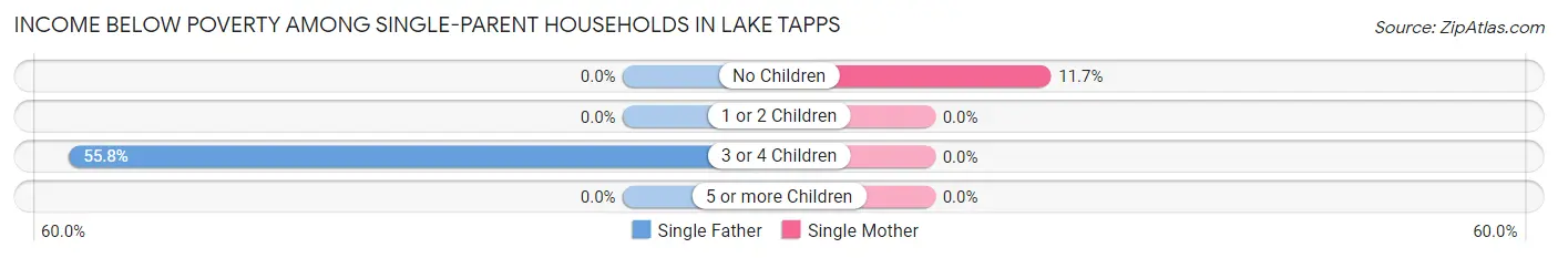 Income Below Poverty Among Single-Parent Households in Lake Tapps