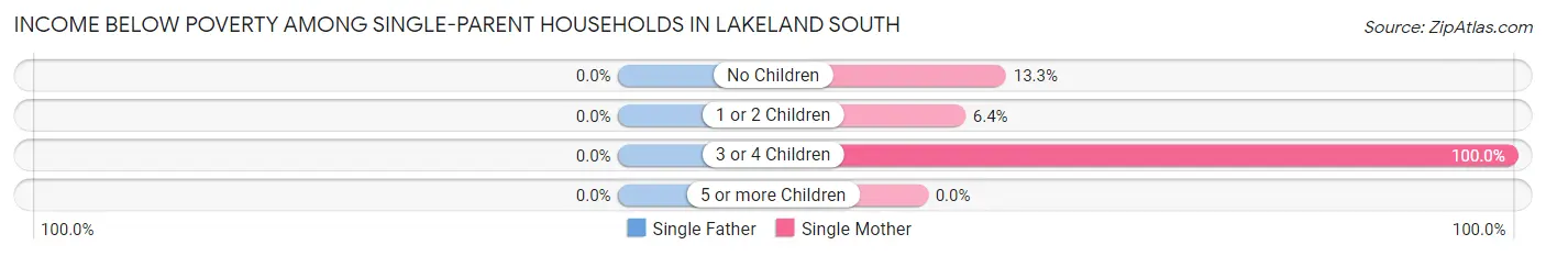 Income Below Poverty Among Single-Parent Households in Lakeland South
