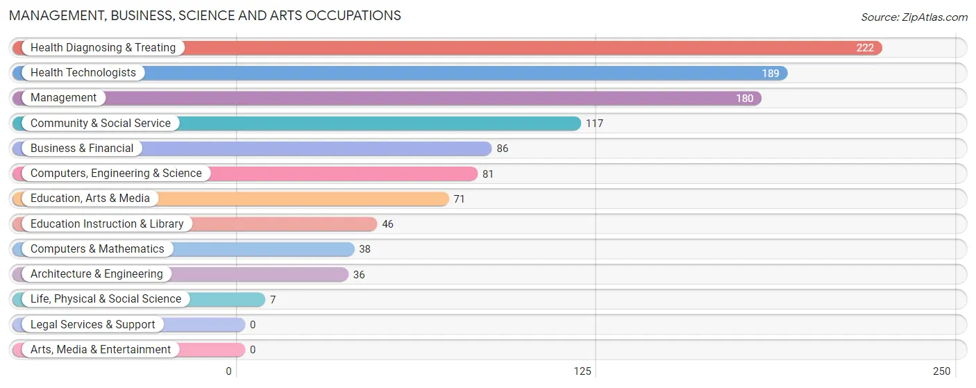 Management, Business, Science and Arts Occupations in Longview Heights