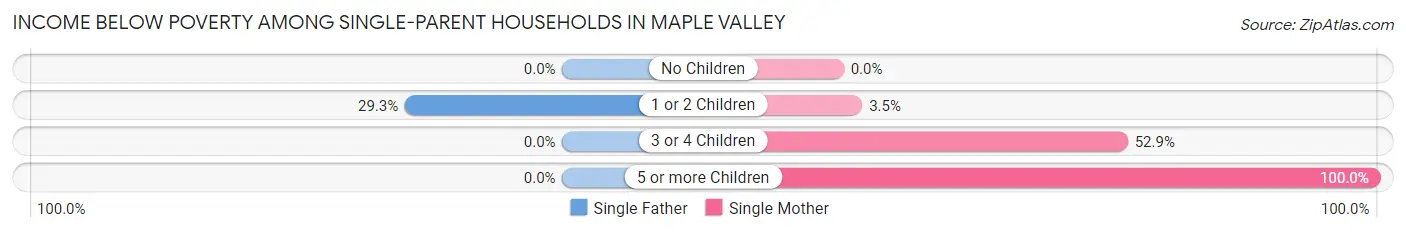 Income Below Poverty Among Single-Parent Households in Maple Valley