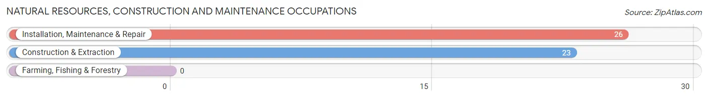 Natural Resources, Construction and Maintenance Occupations in May Creek