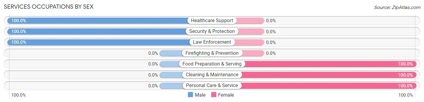 Services Occupations by Sex in McMillin