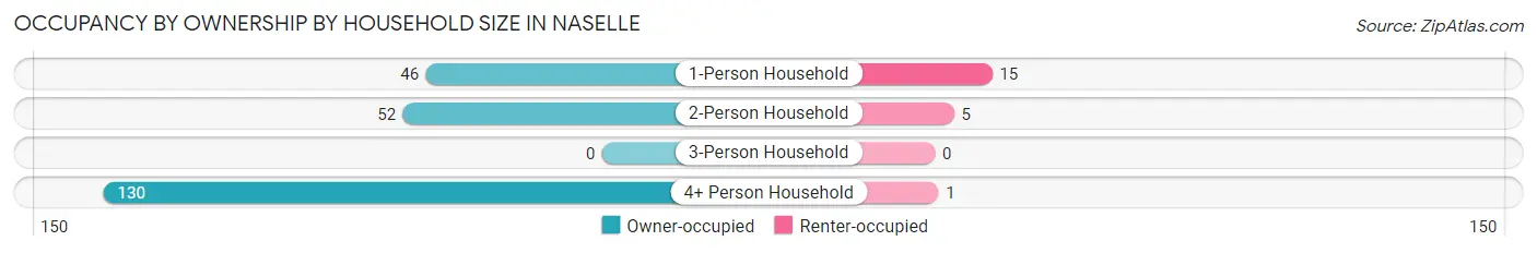 Occupancy by Ownership by Household Size in Naselle