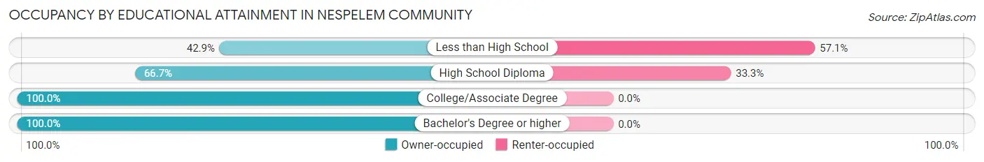 Occupancy by Educational Attainment in Nespelem Community
