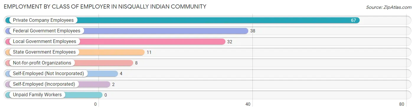 Employment by Class of Employer in Nisqually Indian Community