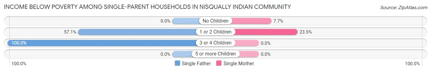 Income Below Poverty Among Single-Parent Households in Nisqually Indian Community