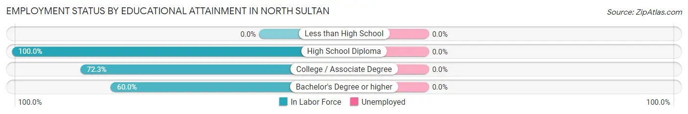 Employment Status by Educational Attainment in North Sultan