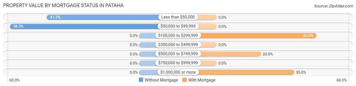 Property Value by Mortgage Status in Pataha