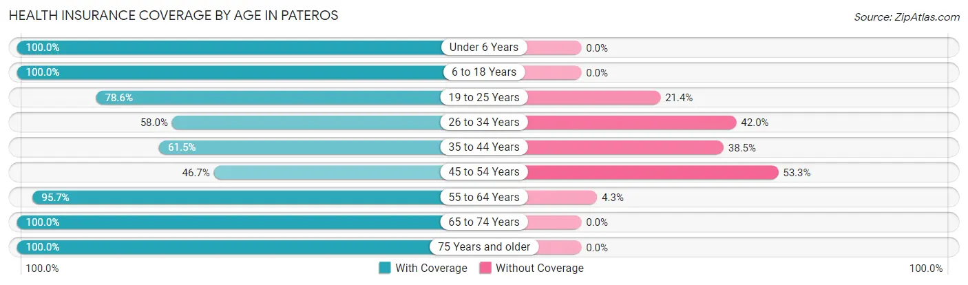 Health Insurance Coverage by Age in Pateros