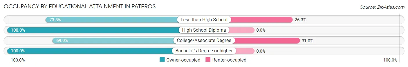 Occupancy by Educational Attainment in Pateros