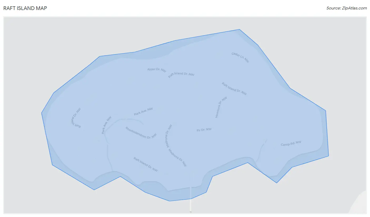 Raft Island Map