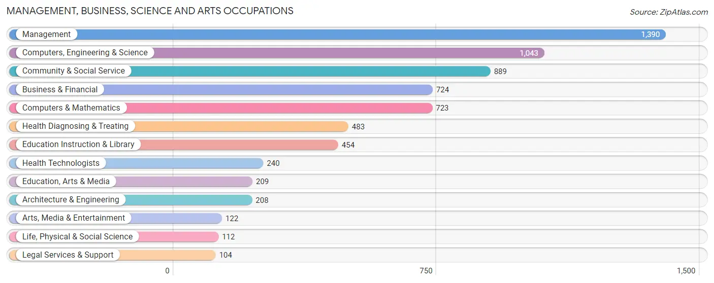 Management, Business, Science and Arts Occupations in SeaTac