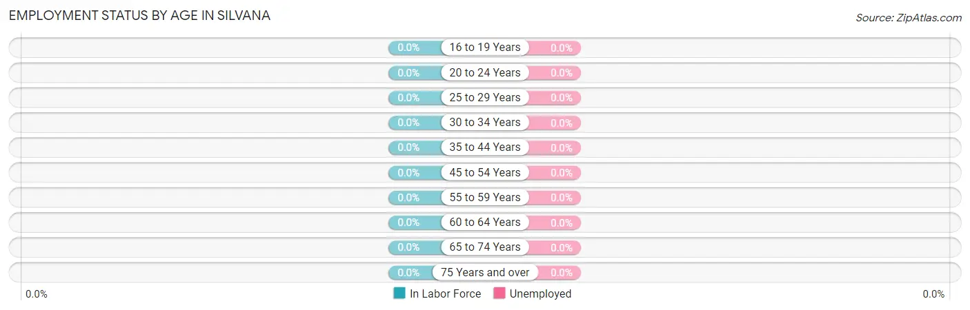 Employment Status by Age in Silvana