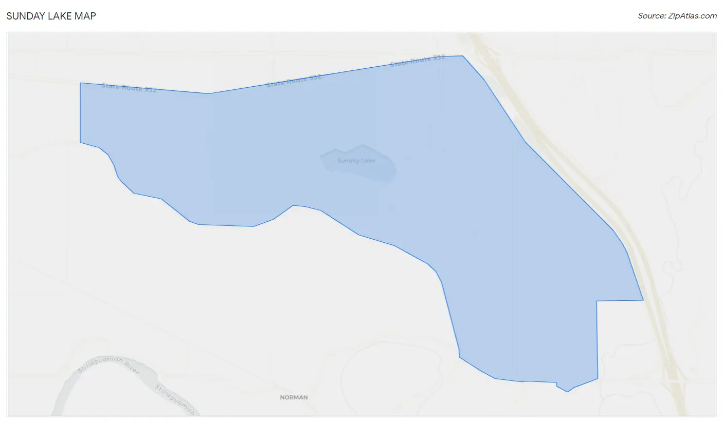 Sunday Lake Map