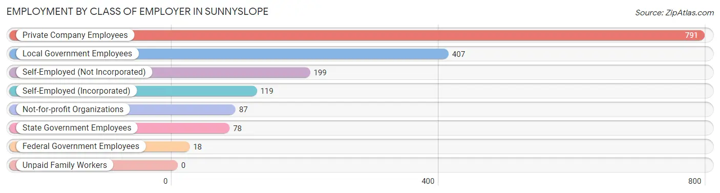 Employment by Class of Employer in Sunnyslope