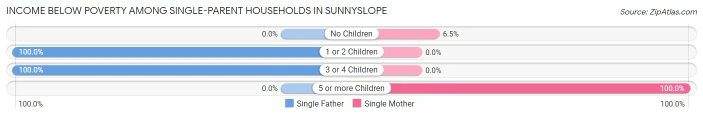 Income Below Poverty Among Single-Parent Households in Sunnyslope