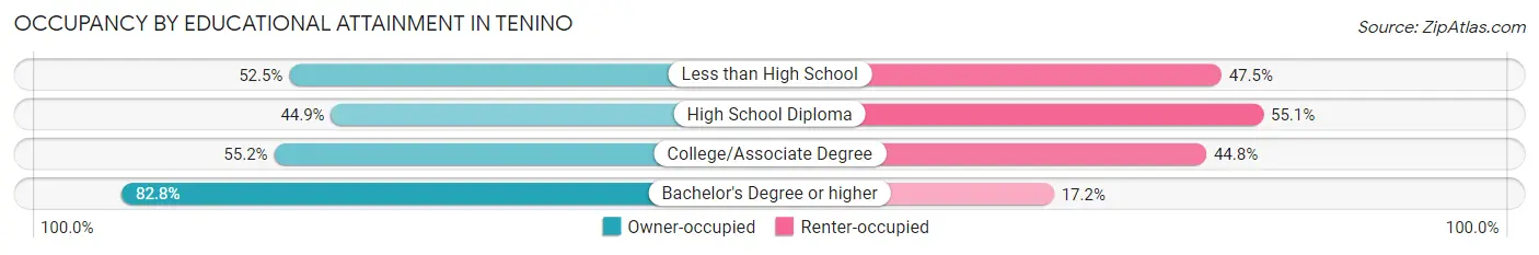 Occupancy by Educational Attainment in Tenino