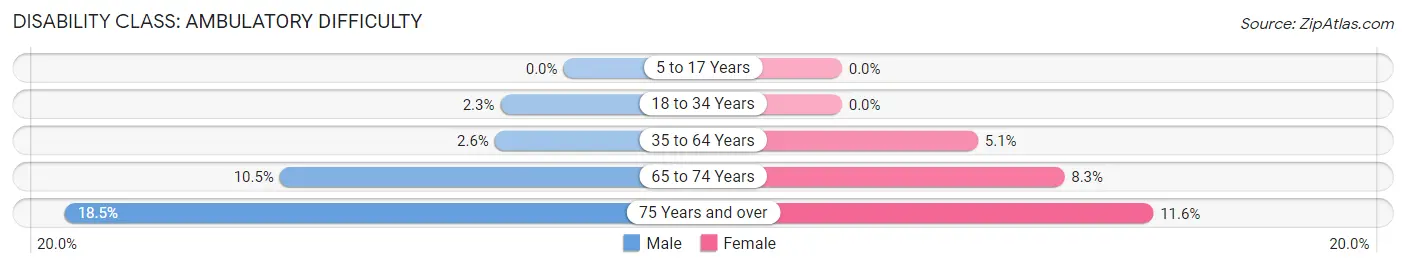 Disability in Terrace Heights: <span>Ambulatory Difficulty</span>