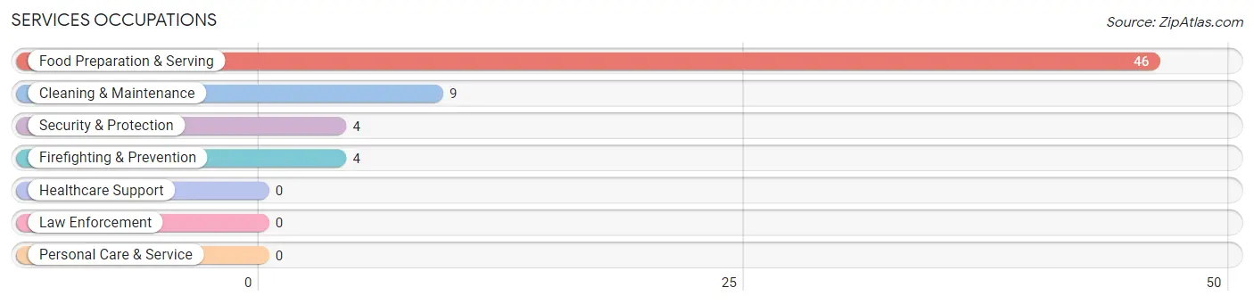 Services Occupations in Trout Lake