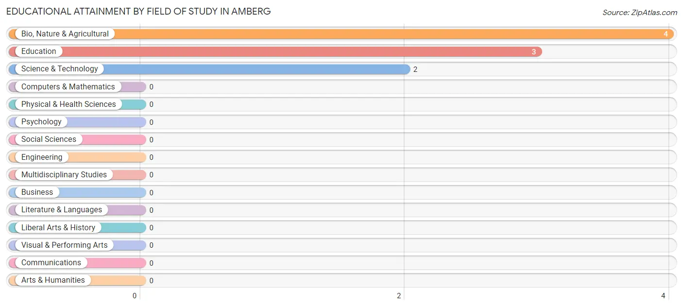 Educational Attainment by Field of Study in Amberg